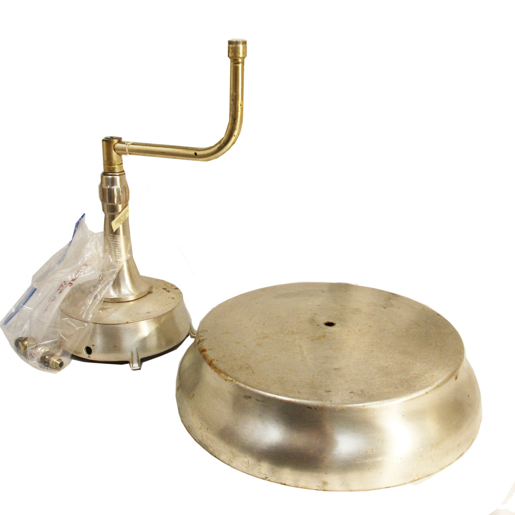 Antique Colonial Premier Brushed Metal Banker's lamp parts Deco Indust —  EcoBuilding Bargains