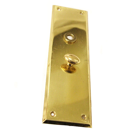 Brass Door Plate w Thumb Latch 10" x 3"