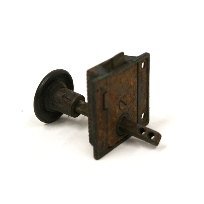 Antique Cabinet Latch Eastlake Style - Includes Knob on 1/4" Spindle