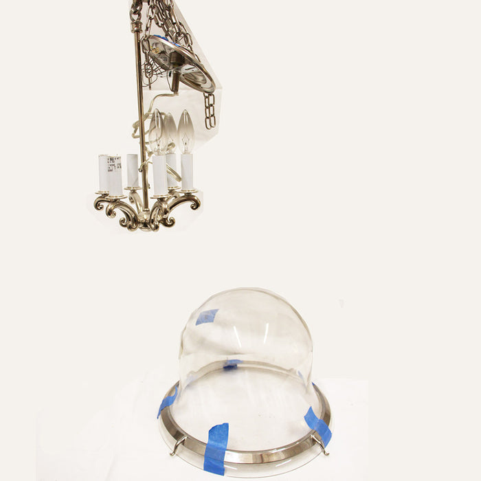 Country Bell Jar Pendant by E.F. Chapman for Visual Comfort