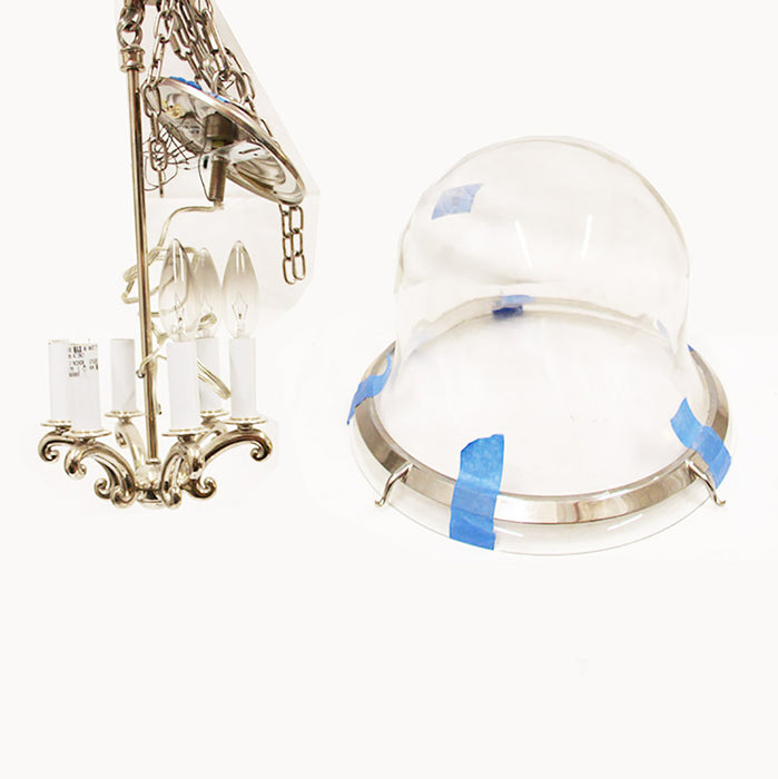 Country Bell Jar Pendant by E.F. Chapman for Visual Comfort