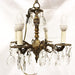 Antique 4 Light Chandelier Solid Brass 