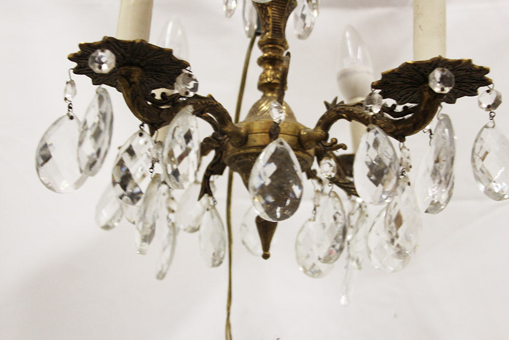 Antique 4 Light Chandelier Solid Brass - Eastlake Design