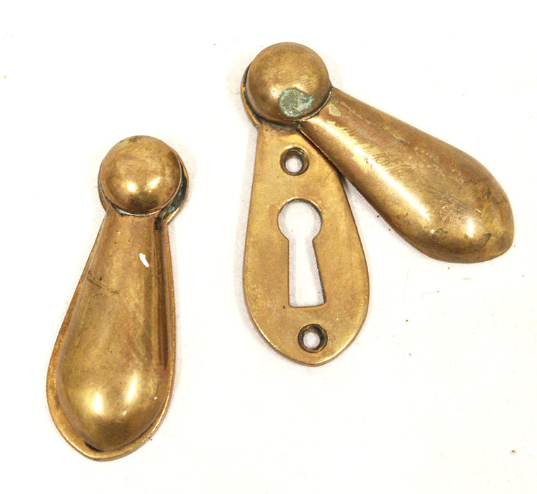 Antique Solid Bronze Swinging Key Cover Escutcheon Design Door Hardware SINGLE