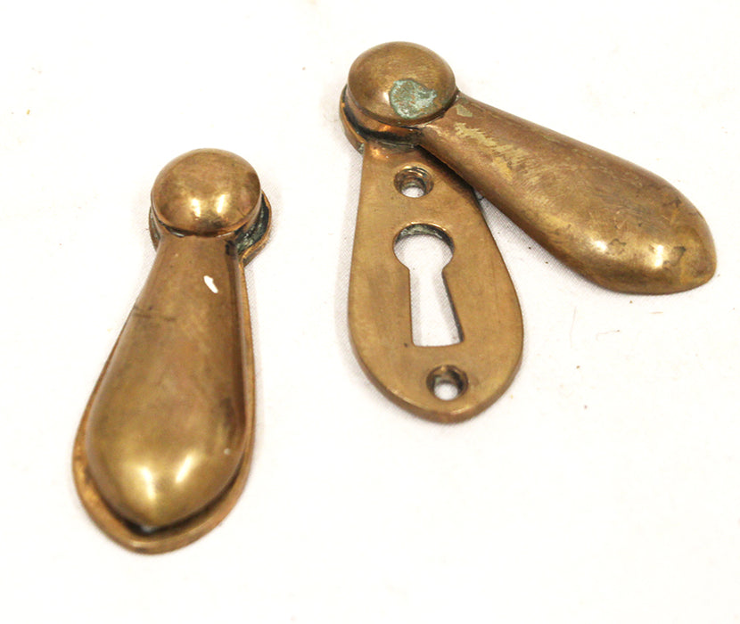 Antique Solid Bronze Swinging Key Cover Escutcheon Design Door Hardware SINGLE