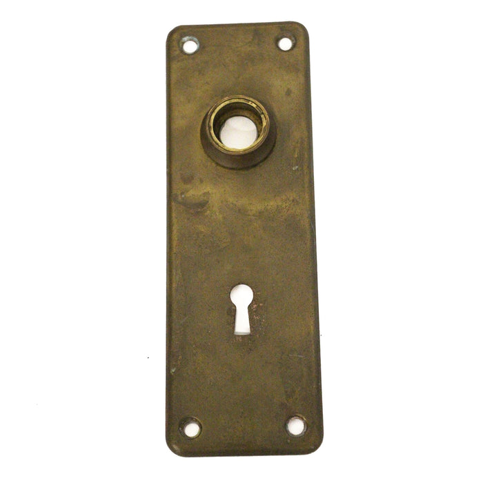 Antique Backplate Solid Brass Door Plate Hardware 5 3/4" x 1 3/4"