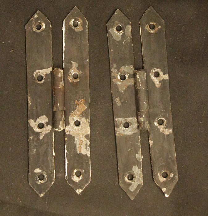 Antique Cast Iron H Hinge Pair 7 x 2.5" Hardware