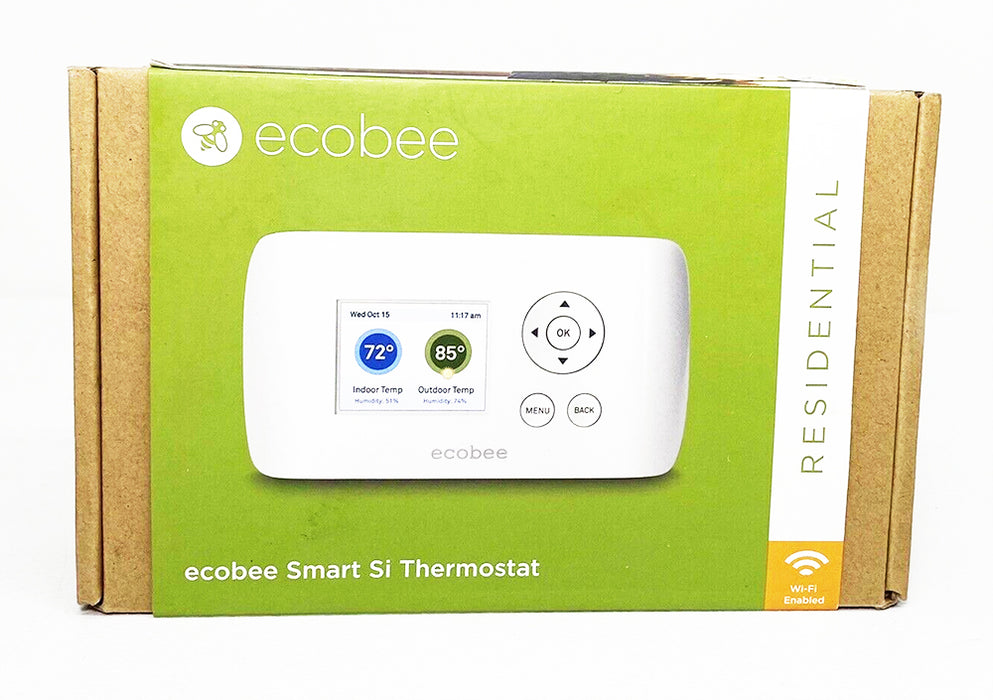 Ecobee Residential Smart Si Thermostat Wifi Enabled Eco Friendly Energy Saving