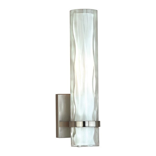 Vaxcel Lighting Vilo Wall Sconce Frosted and Opal Glass w Nickel Finish