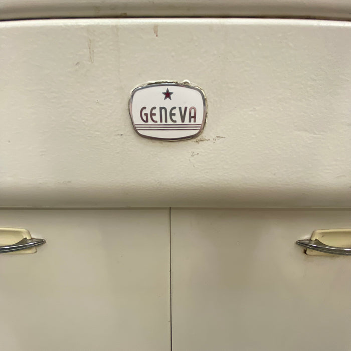 Vintage "Geneva" Cream Metal Cabinet Set