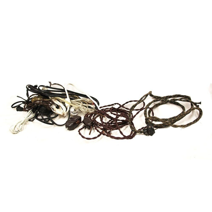 Vintage Electrical Cord Replacement Wires Lighting Parts Switches Plugs AS IS