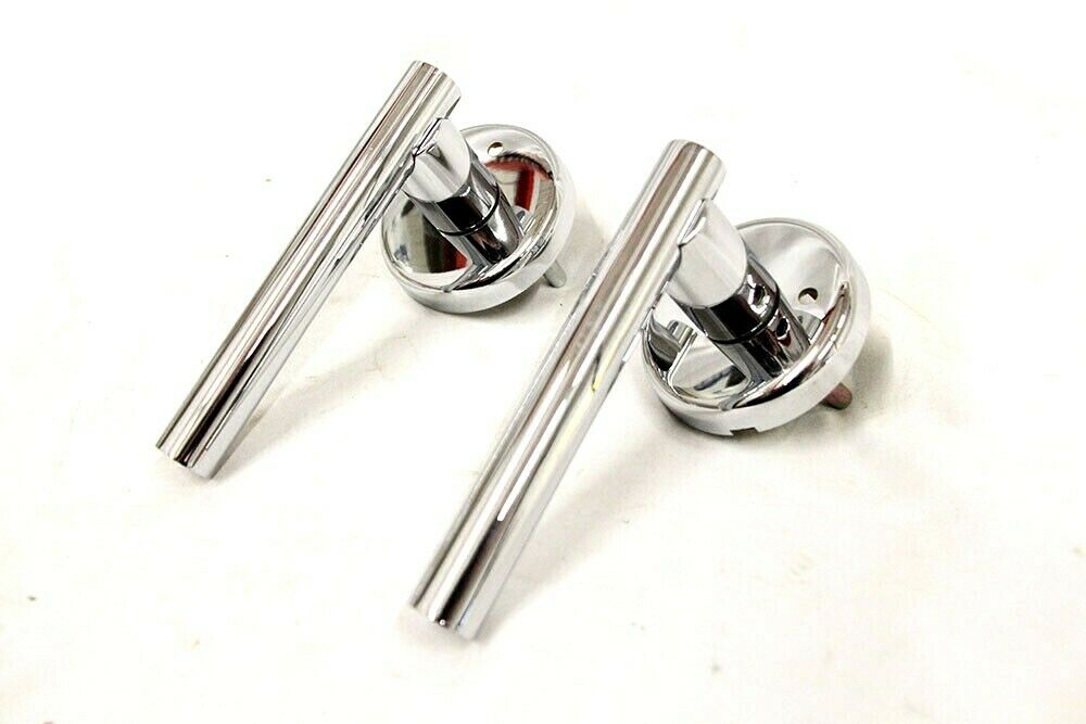 Sargent Privacy Door Knob Lever Set Polished Chrome Viva Collection Pair