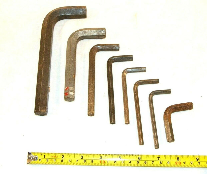 Antique Alan Wrench Lot of 7 Various Sizes Tools