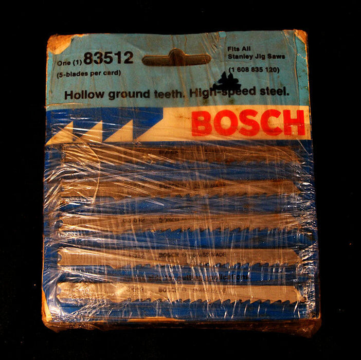 5 Pack Bosch Jig Saw Blade Hollow Ground Teeth Fits All Stanley Jig Saws LOT 8