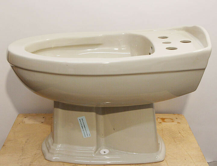 Porcelain Floor Bidet Elongated Body No Plumbing Grey Bathroom Toilet Accessory
