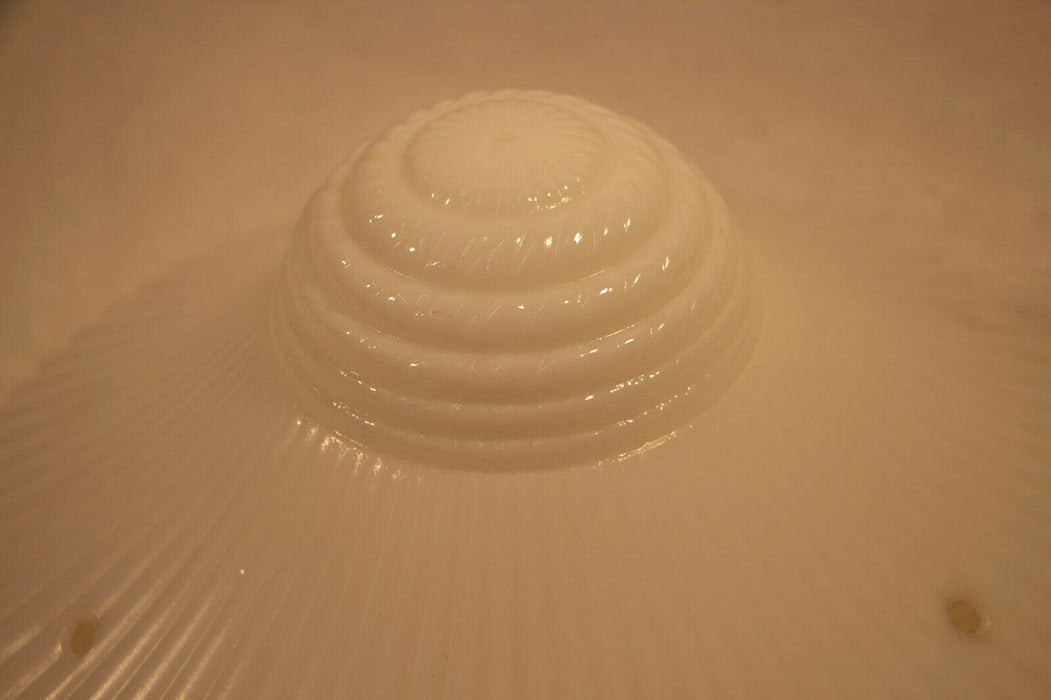 Vintage Ballchain Lampshade Opalescent Milk Glass Wall Mounted Light Cover