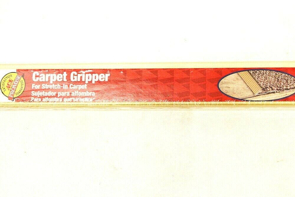Ace Carpet Gripper 1 5/16 x 36" Satin Brass PAIR Set of Two