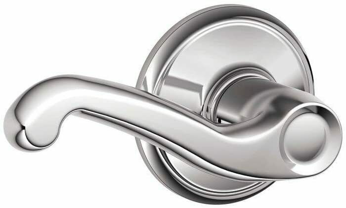 Schlage Georgian Passage Door Lever Set Polished Chrome Right Hand