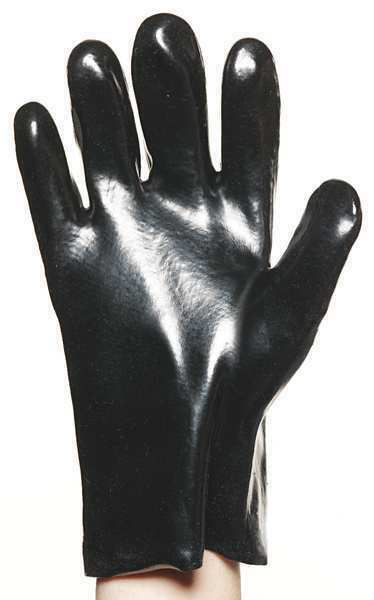 Showa Black Knight Safety Gloves Chemical Resistant PVC Gauntlet Cuff Size 10