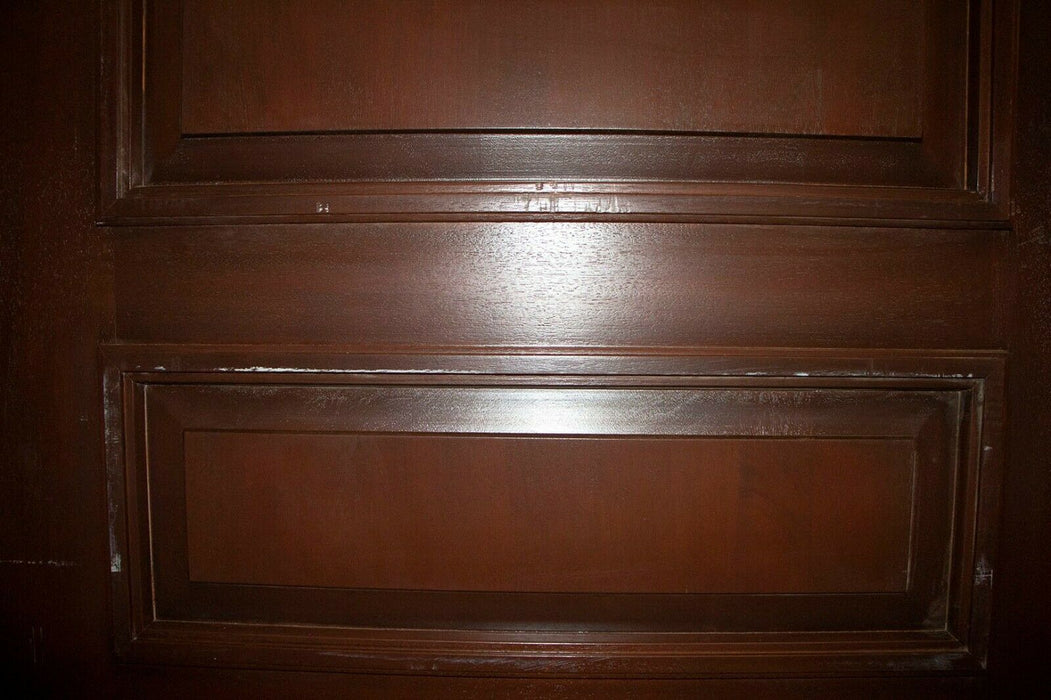 Large Door Solid Mahogany w. Six Panels Beautiful Statement Building 91" x 36"